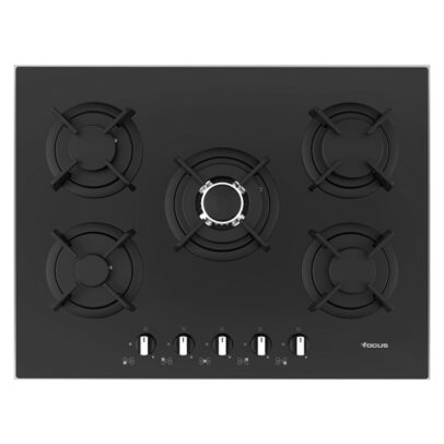 Plaque 70CM Focus F417B 5 Feux Grille En Fonte - Noir