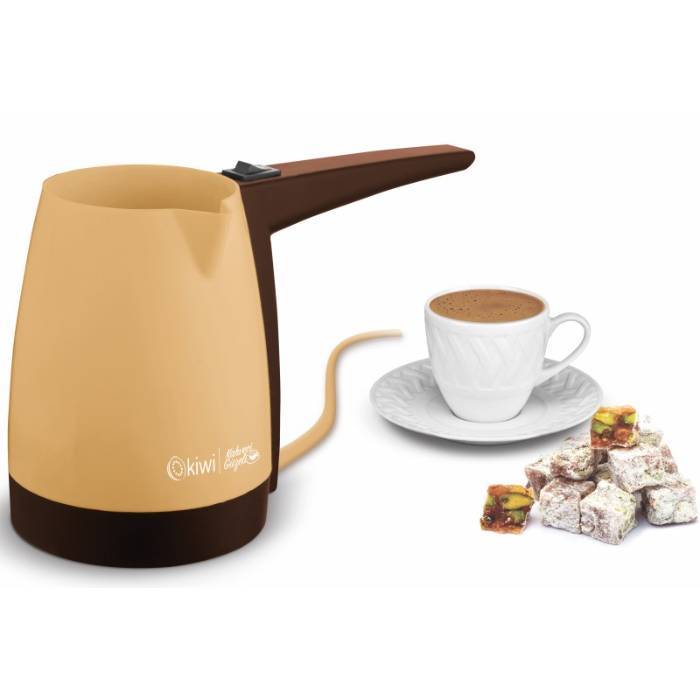Cafetière Électrique Turque Kiwi KCM-7510 1000W - Beige et Marron