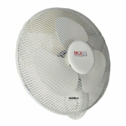 Ventilateur HGE Mural avec Télécommande - 3 Vitesses - Blanc