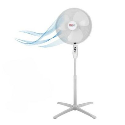 Ventilateur sur pied HGE Marina - 90° - Blanc