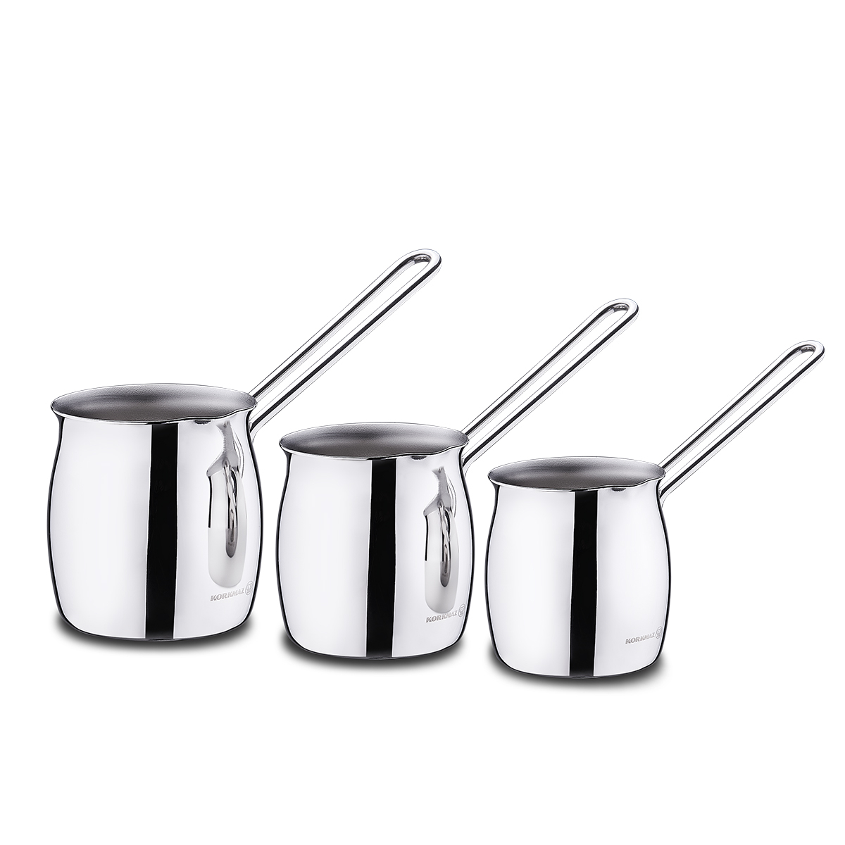 Set de 3 Cezve Korkmaz A1217 - Inox