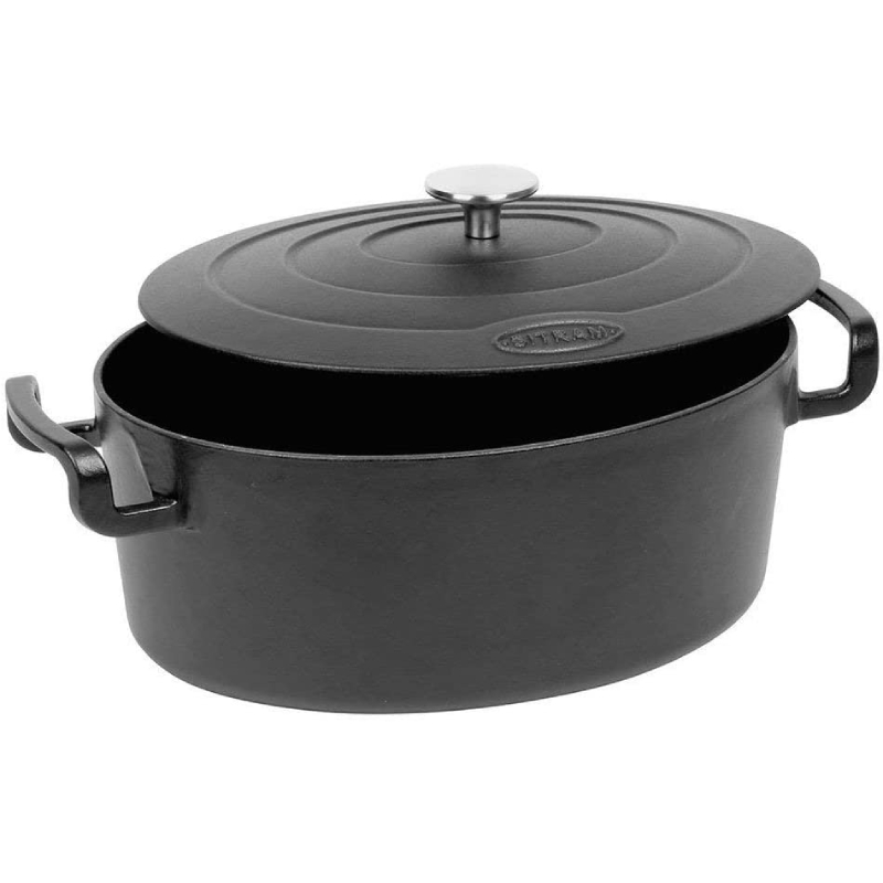 Faitout Sitram Fonte 6.5L 711092 Ovale - Noir