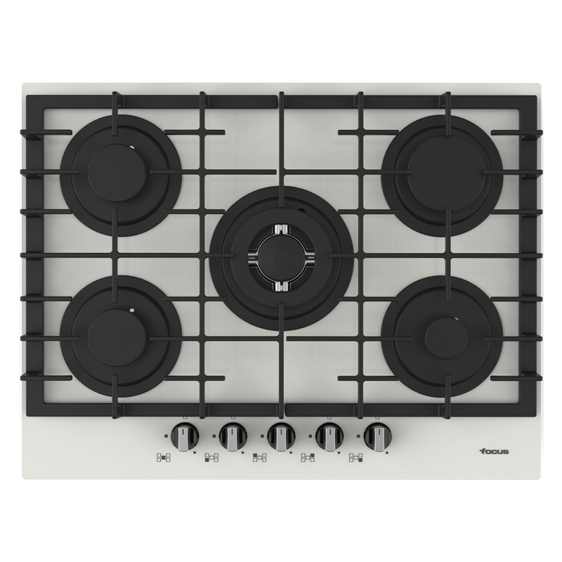 Plaque de Cuisson 5 Feux Focus F406W Vitro 70cm - Blanc