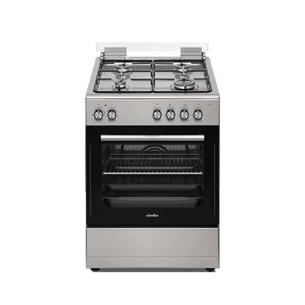 Cuisiniére a Gaz Simfer 4 Feux F6405 - 60CM - Électrique - Inox