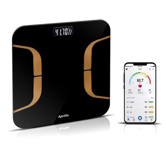 Pèse Personne Connecté Aprilla ABS-1080 - Noir