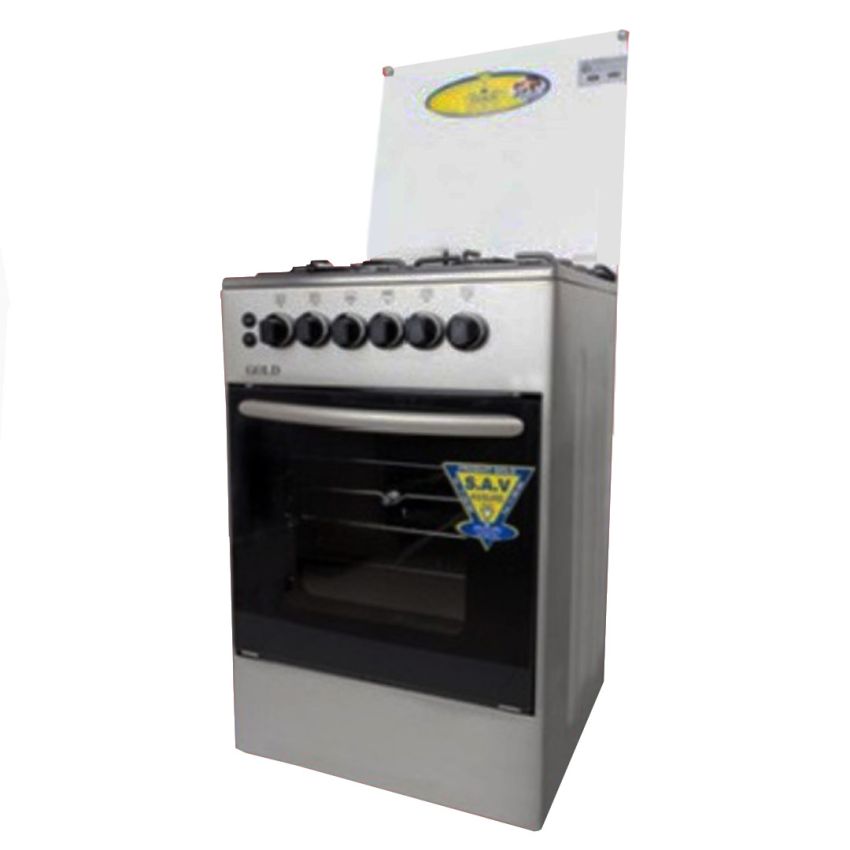 Cuisinière a Gaz Gold OG-5025-IN - 50CM - Tourne Broche - Silver