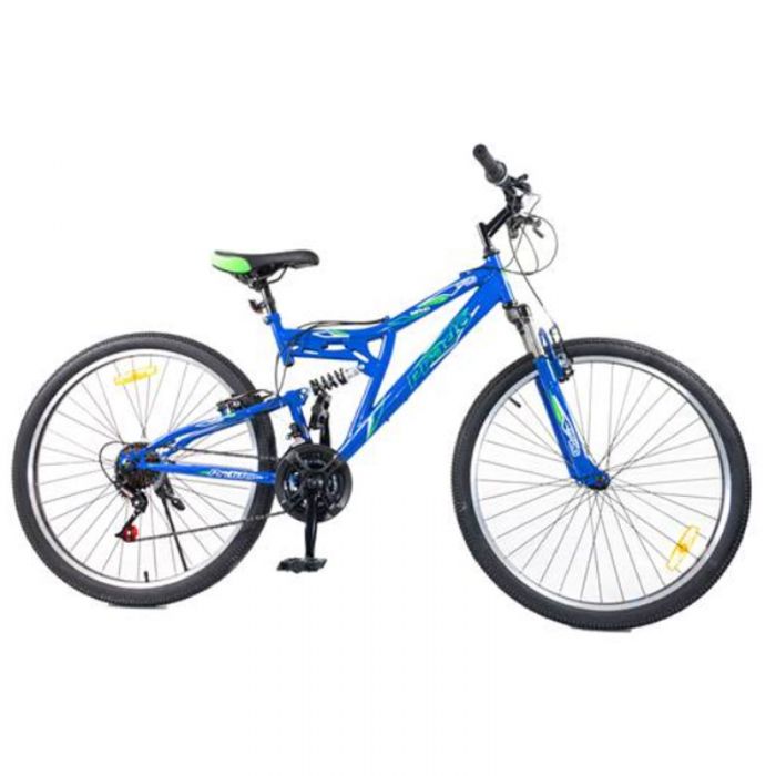 Bicyclette PRADO Double Suspension 26" Cadre D - Bleu