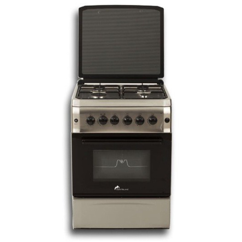 Cuisinière À Gaz 4 Feux Mont Blanc 6060 REX - Inox