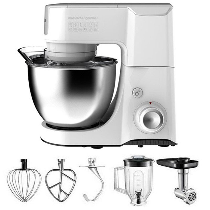 Robot Pétrin Multifonctions Midea BM2096 - 1000W - Inox