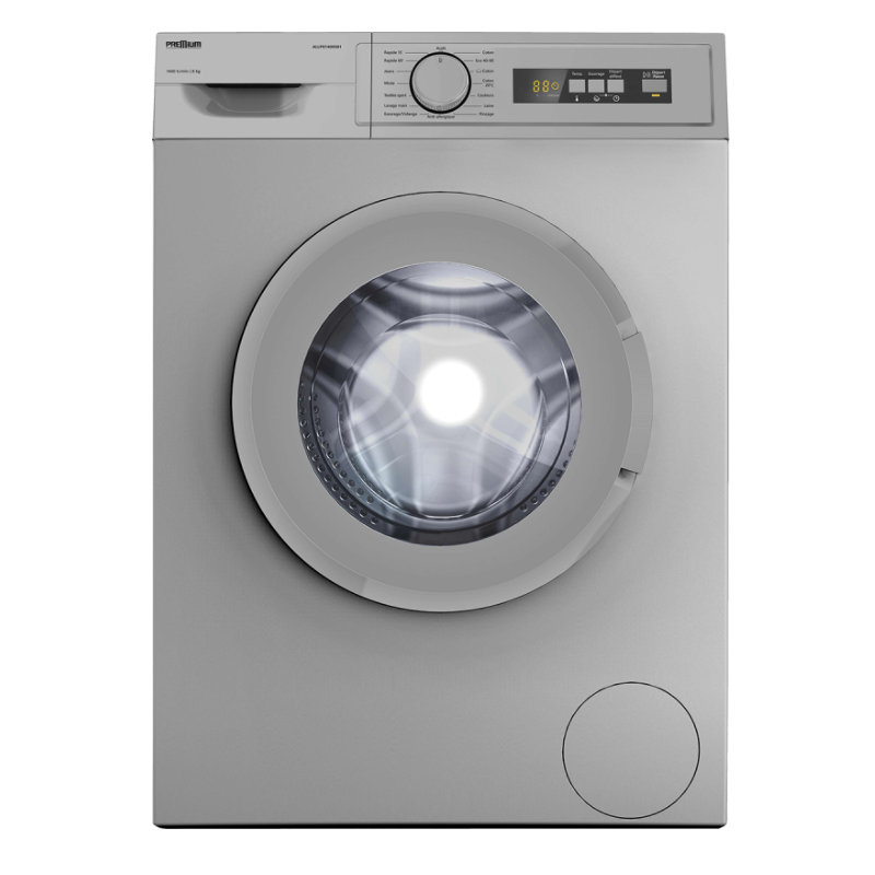 Machine À Laver Automatique Premium ALLP81400.S01 - 8KG - Silver