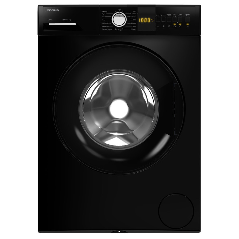 Machine À Laver Focus F1208 B - 8KG - Noir