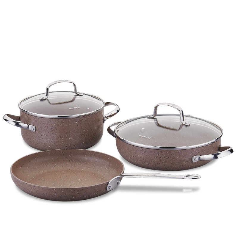 Ensemble d'ustensiles de cuisine Korkmaz Browni A2899 - Marron