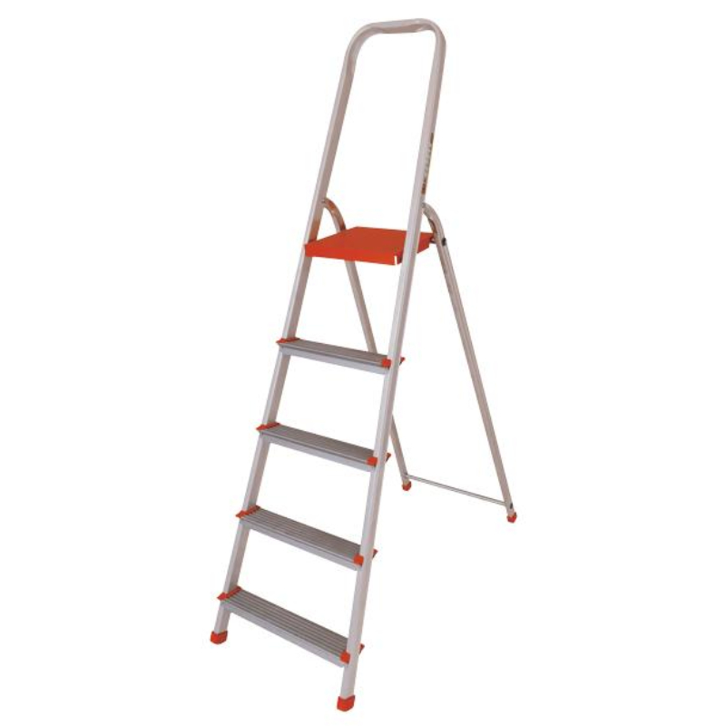 Escabeau 5 marches en aluminium 0435 - Argent