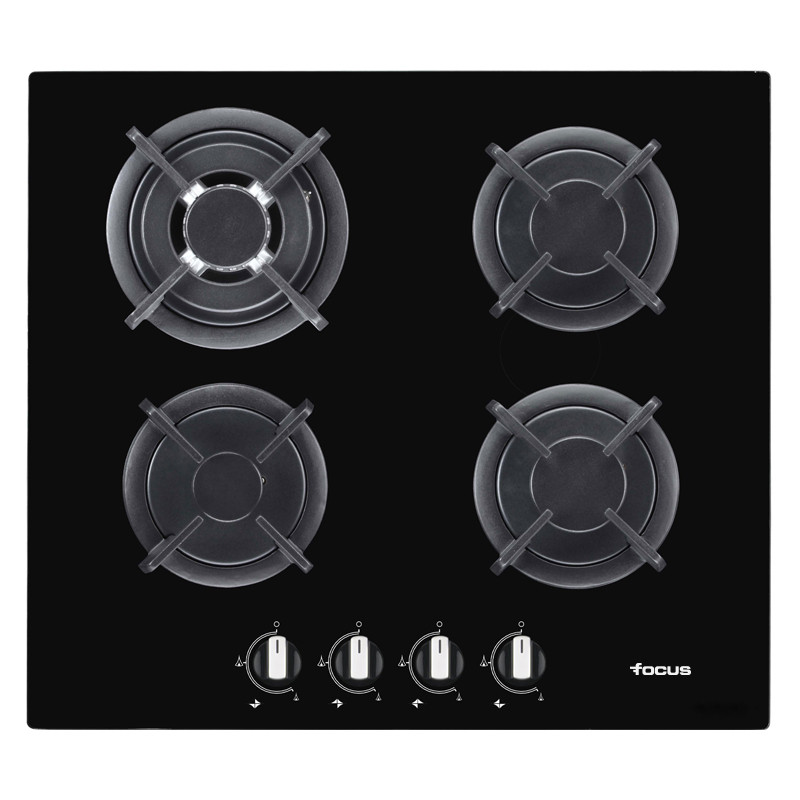 Plaque de cuisson Encastrable 4 Feux FOCUS F415B - 60CM - Noir