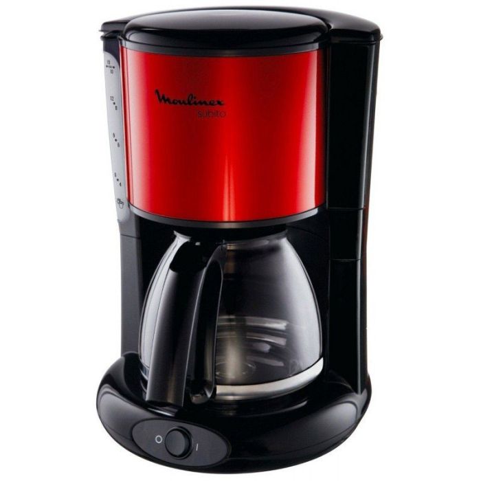 Cafetière Subito Moulinex FG360D10 - 15 Tasses - Rouge et Noir