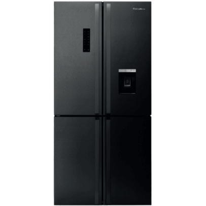 Réfrigérateur 620L Side By Side Focus SMART.6400 Avec Afficheur - 4 Portes - NoFrost - Noir