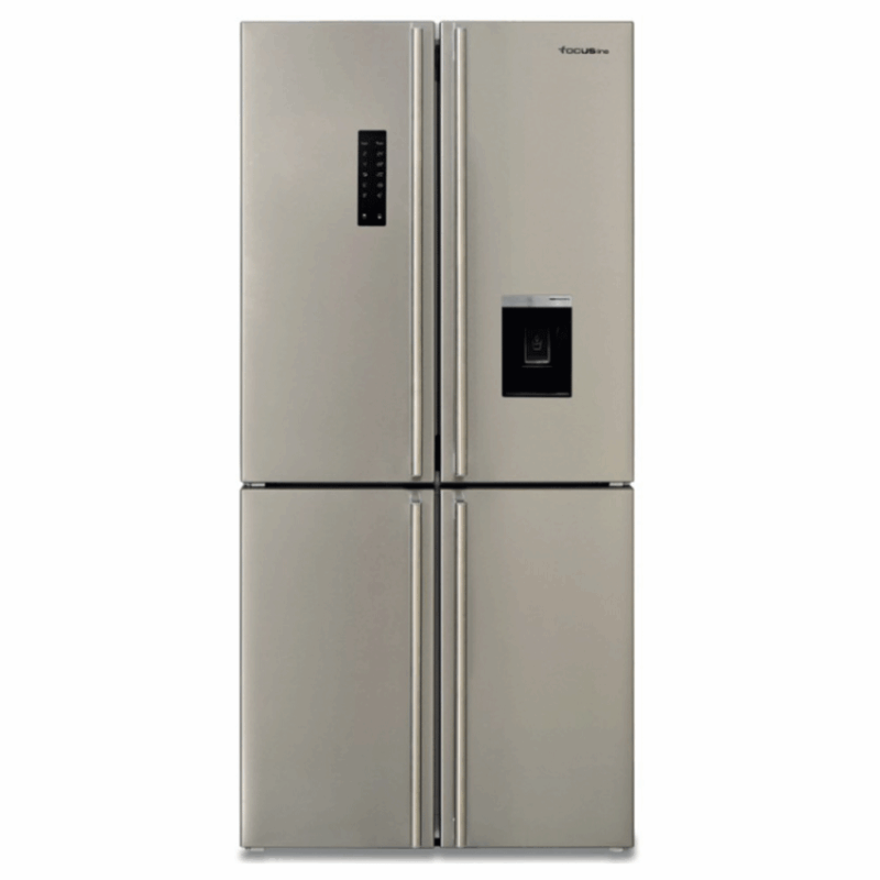 Réfrigérateur 531L Side By Side 4 Portes Focus SMART.6300 Avec afficheur - NoFrost - Inox