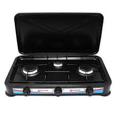 Réchaud A Gaz Starone 3 Feux - Noir