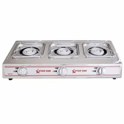 Réchaud A Gaz Starone 3 Feux - Inox