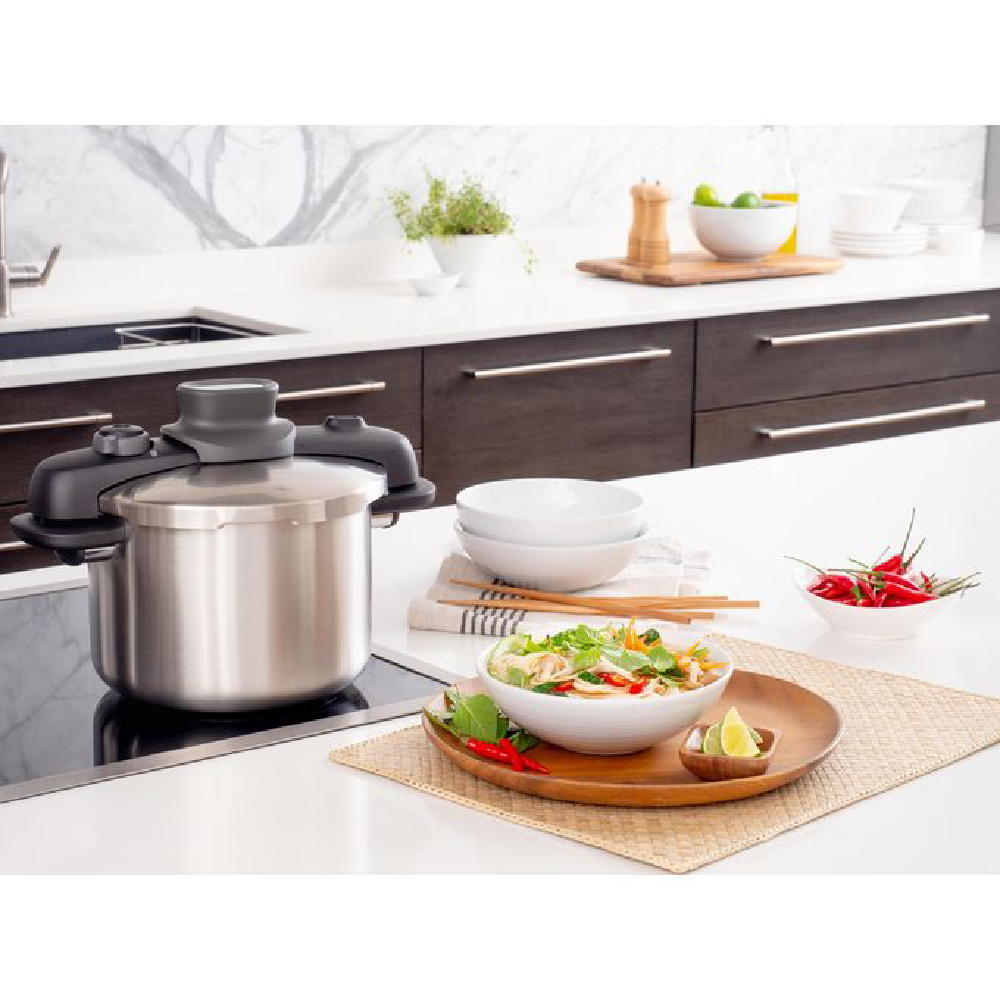 Cocotte 6 Litres TEFAL P3530734 - Secure Compact - Autocuiseur - Inox – Image 5