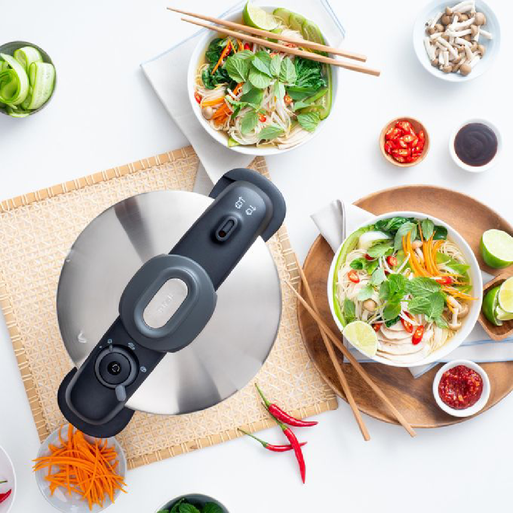 Cocotte 6 Litres TEFAL P3530734 - Secure Compact - Autocuiseur - Inox – Image 4