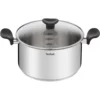 Faitout 24 cm Tefal Primary E3084604 - Couvert en verre - Inox