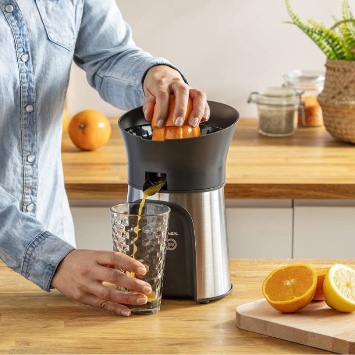 Presse Citron Moulinex PC603D10 - 100W - Gris et Noir – Image 9