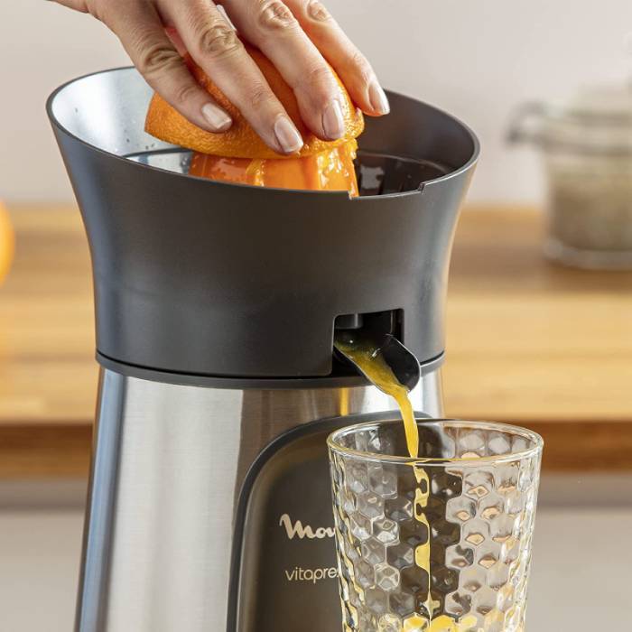 Presse Citron Moulinex PC603D10 - 100W - Gris et Noir – Image 8