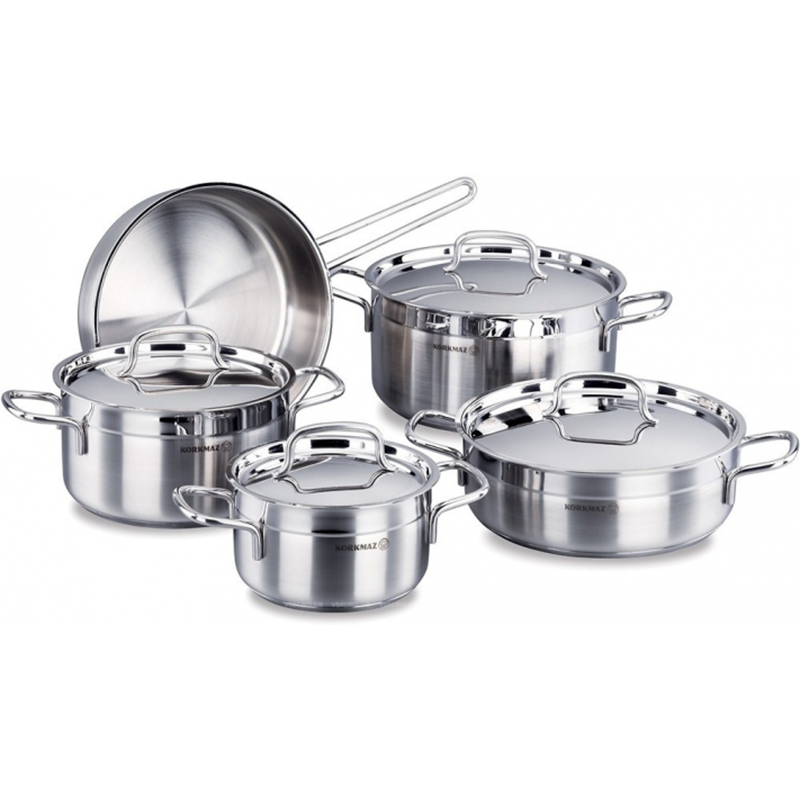 Set 11 Piéces Korkmaz A1610 Alfa Plus - Inox