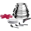 Casseroleries 15Pc Tefal Ingenio L881SF04 - Avec Casseroles Et Poêle - Inox