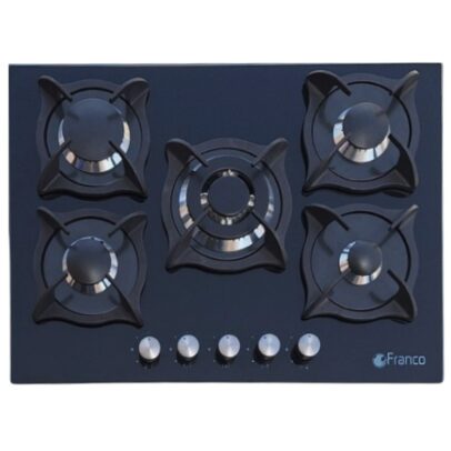 Plaque De Cuisson Franco 374-BF 5 Feux Vitro - 70CM - Noir