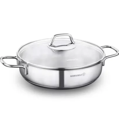 Shallow Pan 24cm Korkmaz Perla A1658 - Inox