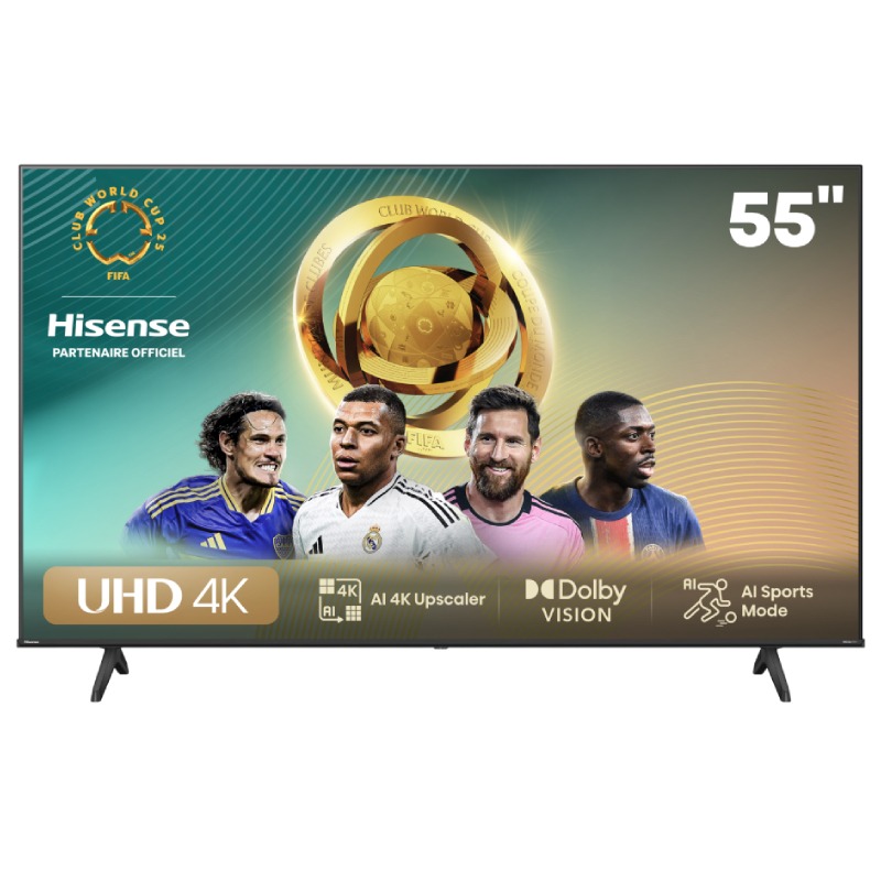 TV 55" Hisense A6N 4K - Smart - Noir