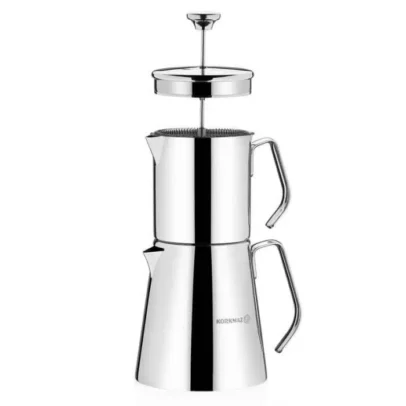 Théiere Aqua Korkmaz A225 Avec Mousseur De Lait - Inox